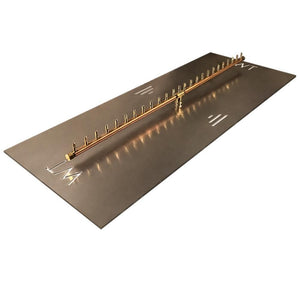 Warming Trends CFBL250 Linear CROSSFIRE™ 50" Brass Gas Burner with 56" Plate