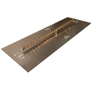 Warming Trends CFBL270 Linear CROSSFIRE™ 54" Brass Gas Burner with 62" Plate