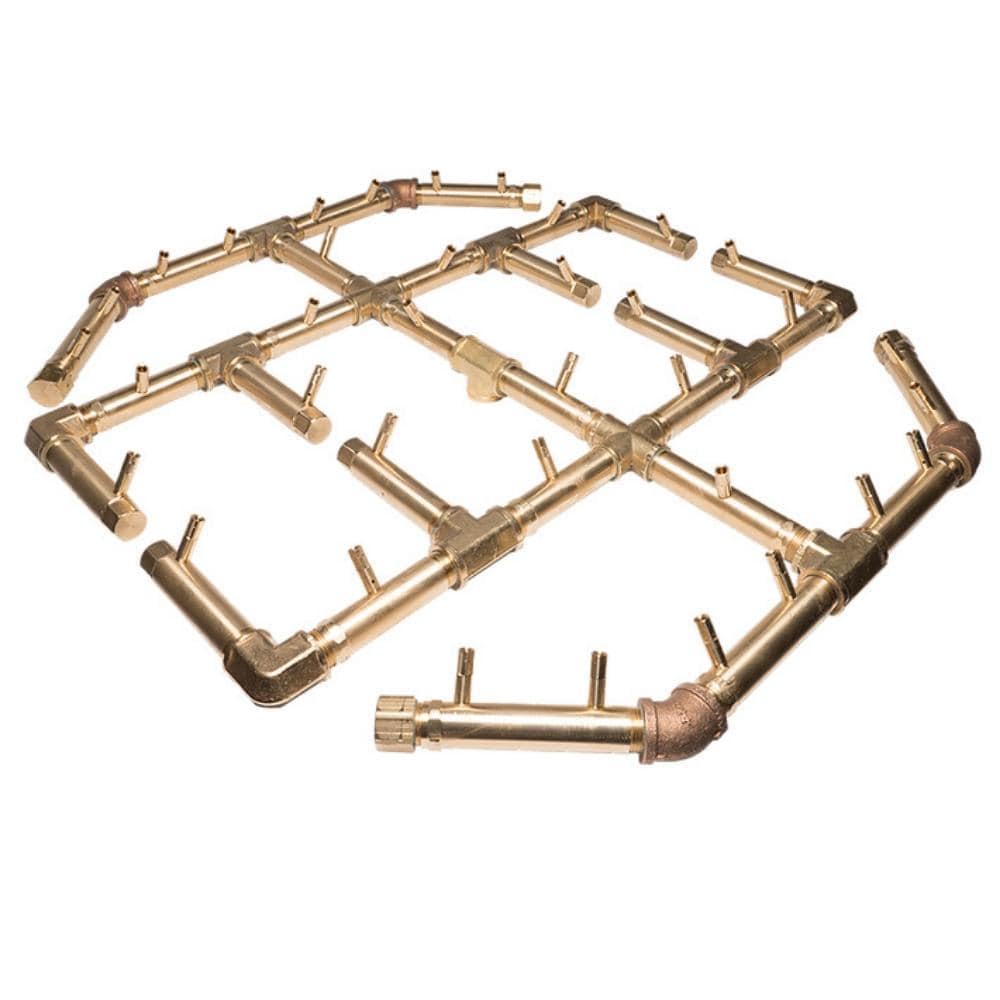 Warming Trends CFBO360 Octagonal CROSSFIRE™ 30&quot; Brass Gas Burner