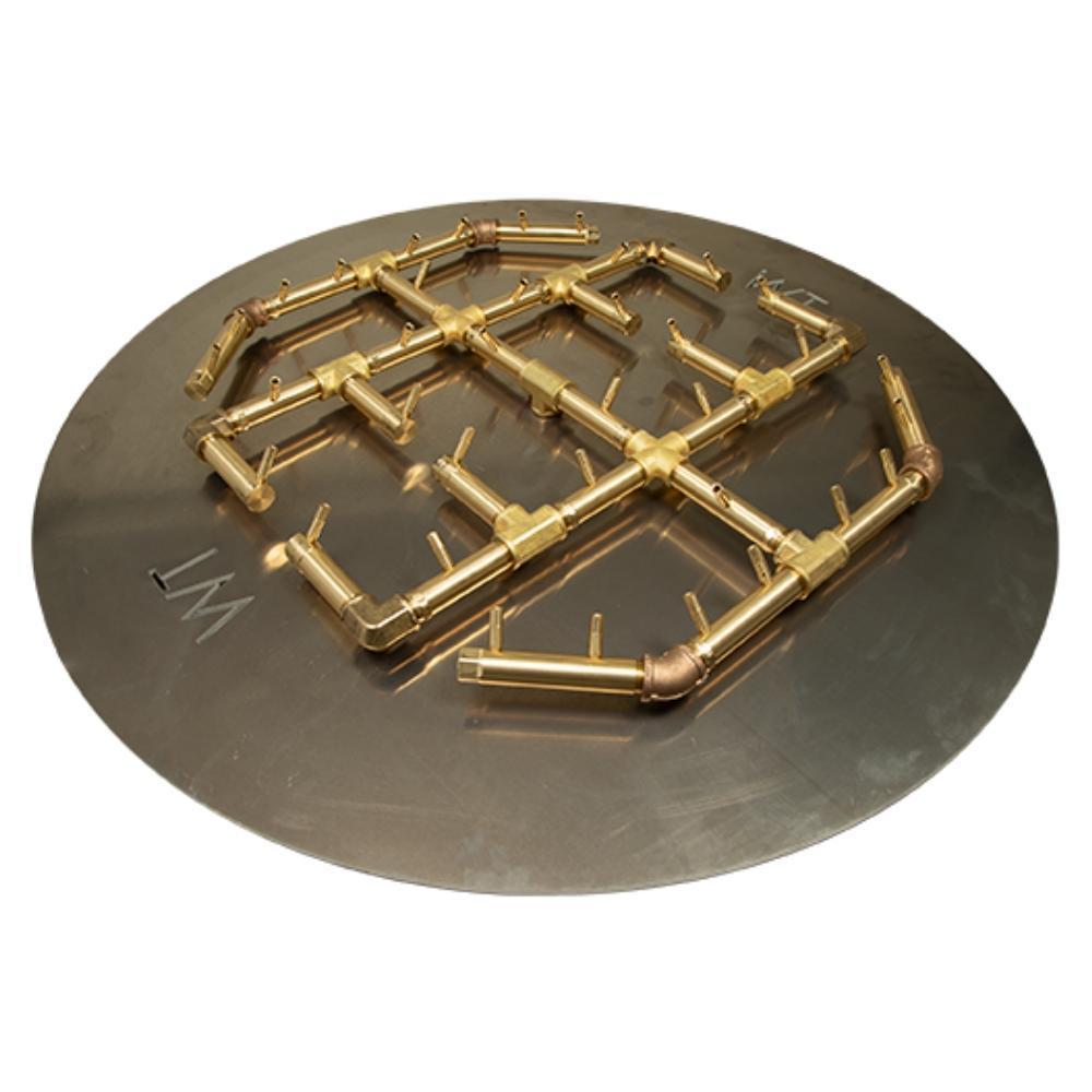 Warming Trends CFBO360 Octagonal CROSSFIRE™ 30&quot; Brass Gas Burner with 42&quot; Circular Plate