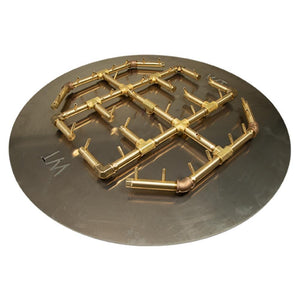 Warming Trends CFBO360 Octagonal CROSSFIRE™ 30" Brass Gas Burner with 42" Circular Plate