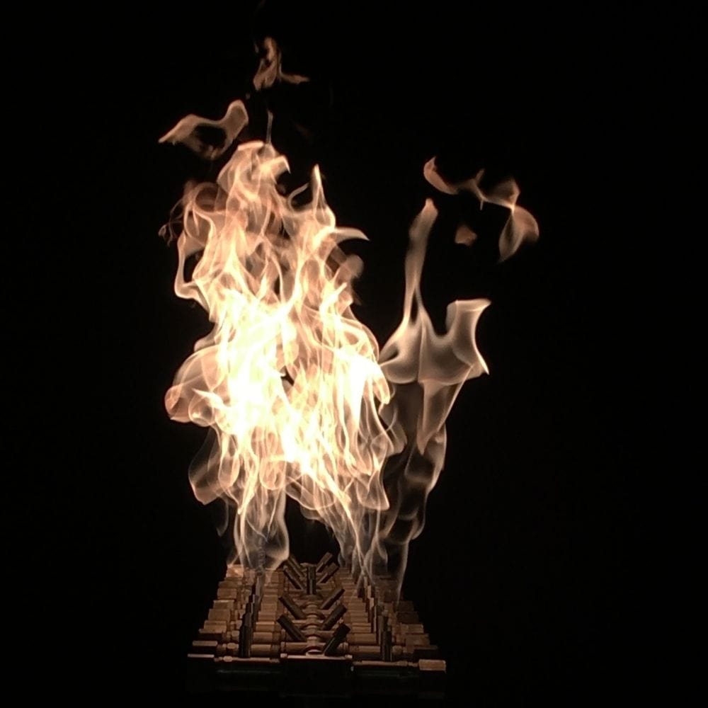 Warming Trends CFBT350 Tree-Style CROSSFIRE™ 52" Brass Gas Burner