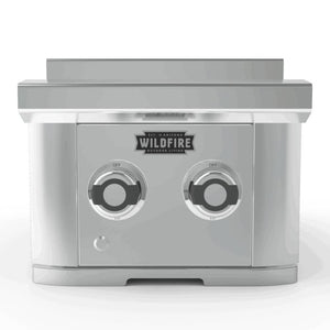 Wildfire Double Side Burner in SS Front View