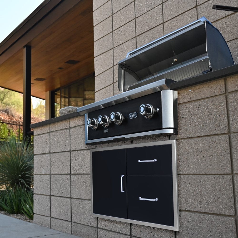 Wildfire Ranch PRO 36-Inch 3-Burner Built-In Gas Grill Patio Open