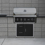 Wildfire Ranch PRO 36-Inch 3-Burner Built-In Gas Grill Down Island Front