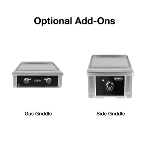 Optional gas or side griddle add-ons