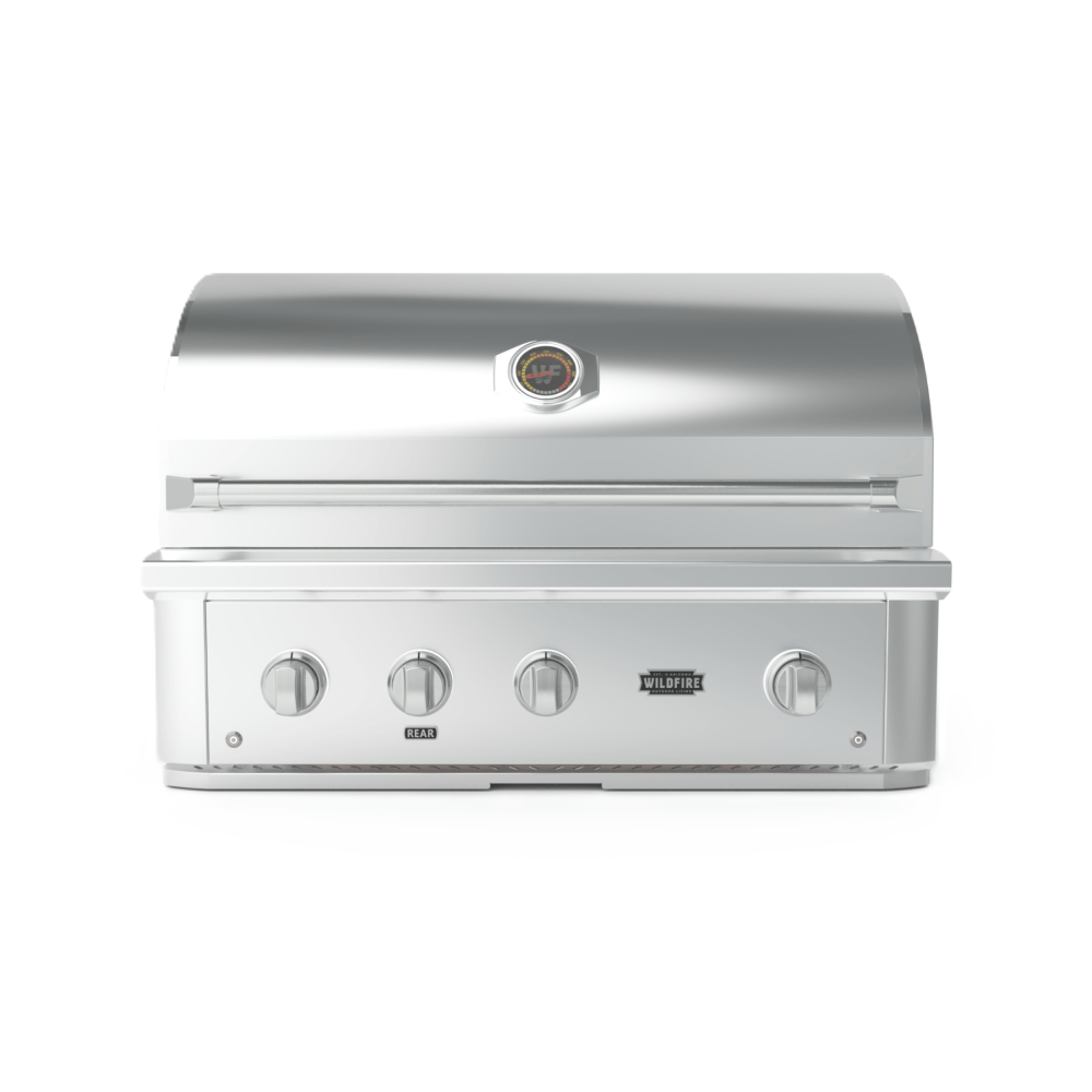 Wildfire Ranch PRO 36-Inch 3-Burner Built-In Gas Grill in Stainless Steel