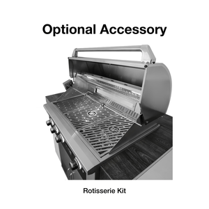 Optional Rotisserie Kit accessory