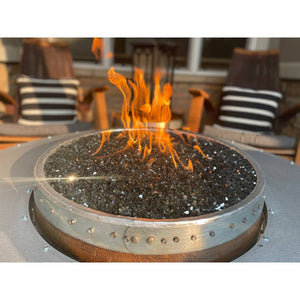 Wine Barrel Dude Black Fire Glass