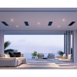Bromic Platinum Smart-Heat Electric Patio Heaters Flush Mounted in Patio