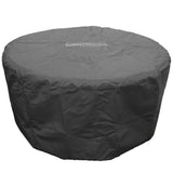 American Fyre Designs 48-Inch Round GFRC Gas Fire Bowl - lifestyle view