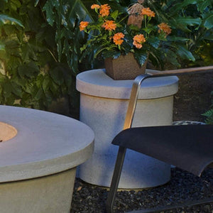 Contempo Round Fire Pit with Tank/End Table