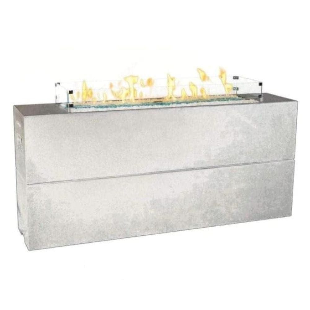 American Fyre Designs Milan 72-Inch Fire Pit in White Aspen