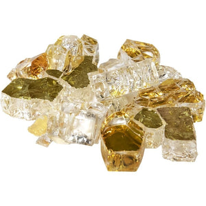 Athena 12 Reflective Fire Glass - Amber Diamond