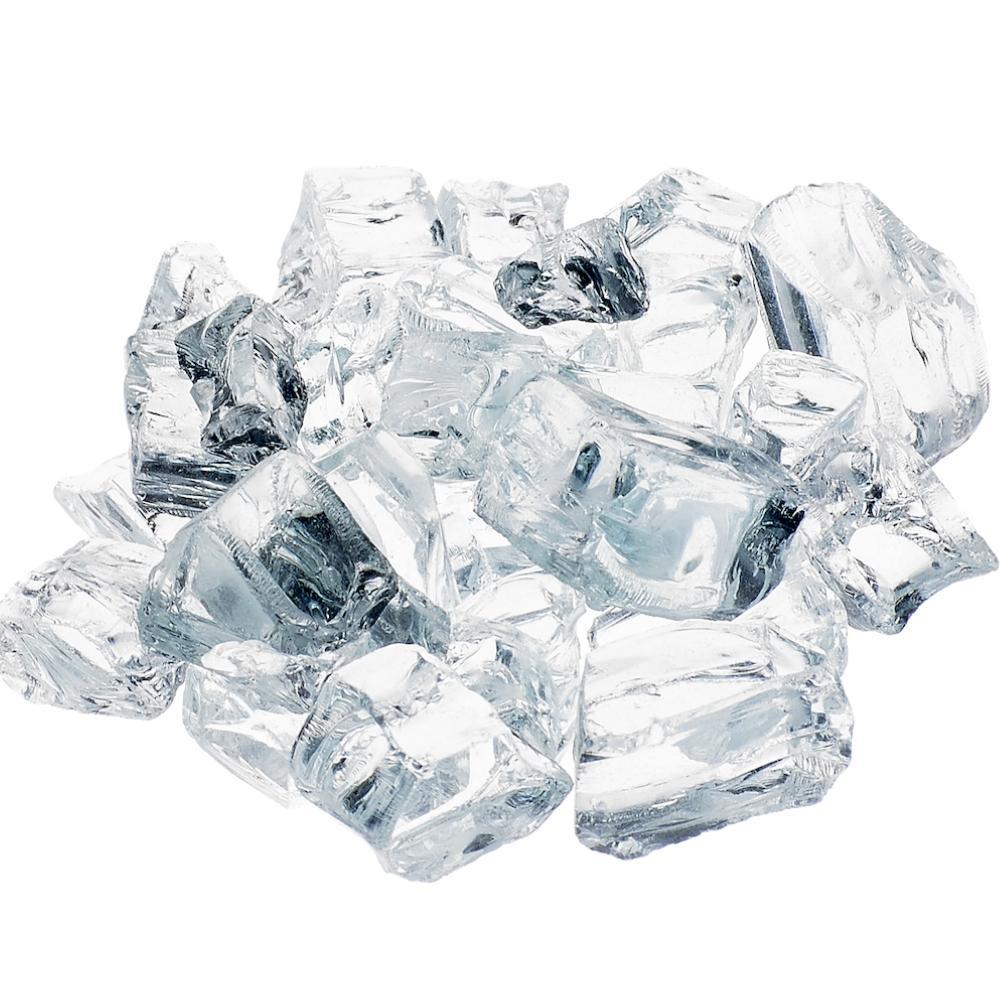 Athena 1/2&quot; Reflective Fire Glass for Fireplaces and Fire Pits, 7 Colors