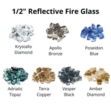 Athena Olympus Rectangular Concrete Gas Fire Pit Table - alternate view