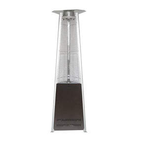 AZ Patio Heaters Hiland Compact Hammered Bronze Propane Patio Heater with Flame