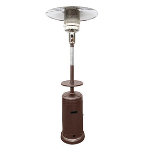 AZ Patio Heaters Hiland Hammered Bronze Propane Patio Heater with Table