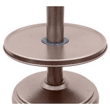 AZ Patio Heaters Hiland Hammered Bronze Propane Patio Heater Table