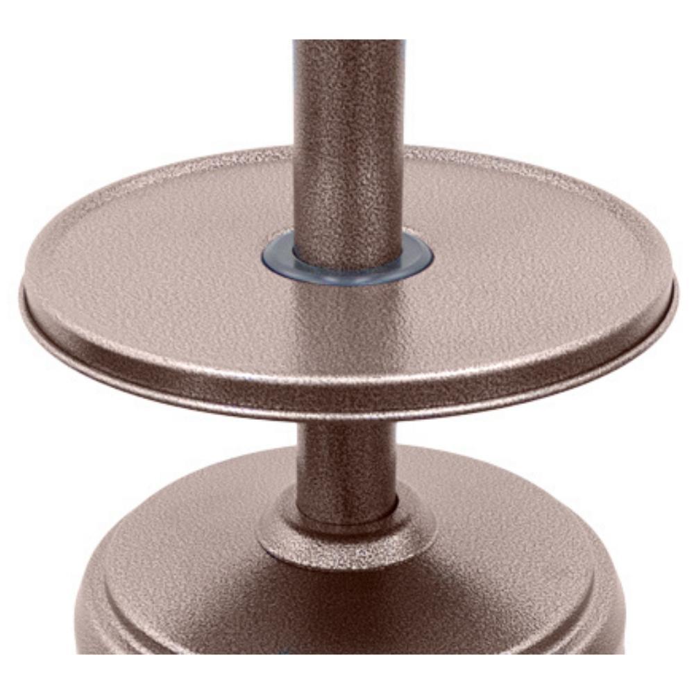 AZ Patio Heaters Hiland Hammered Bronze Propane Patio Heater Table