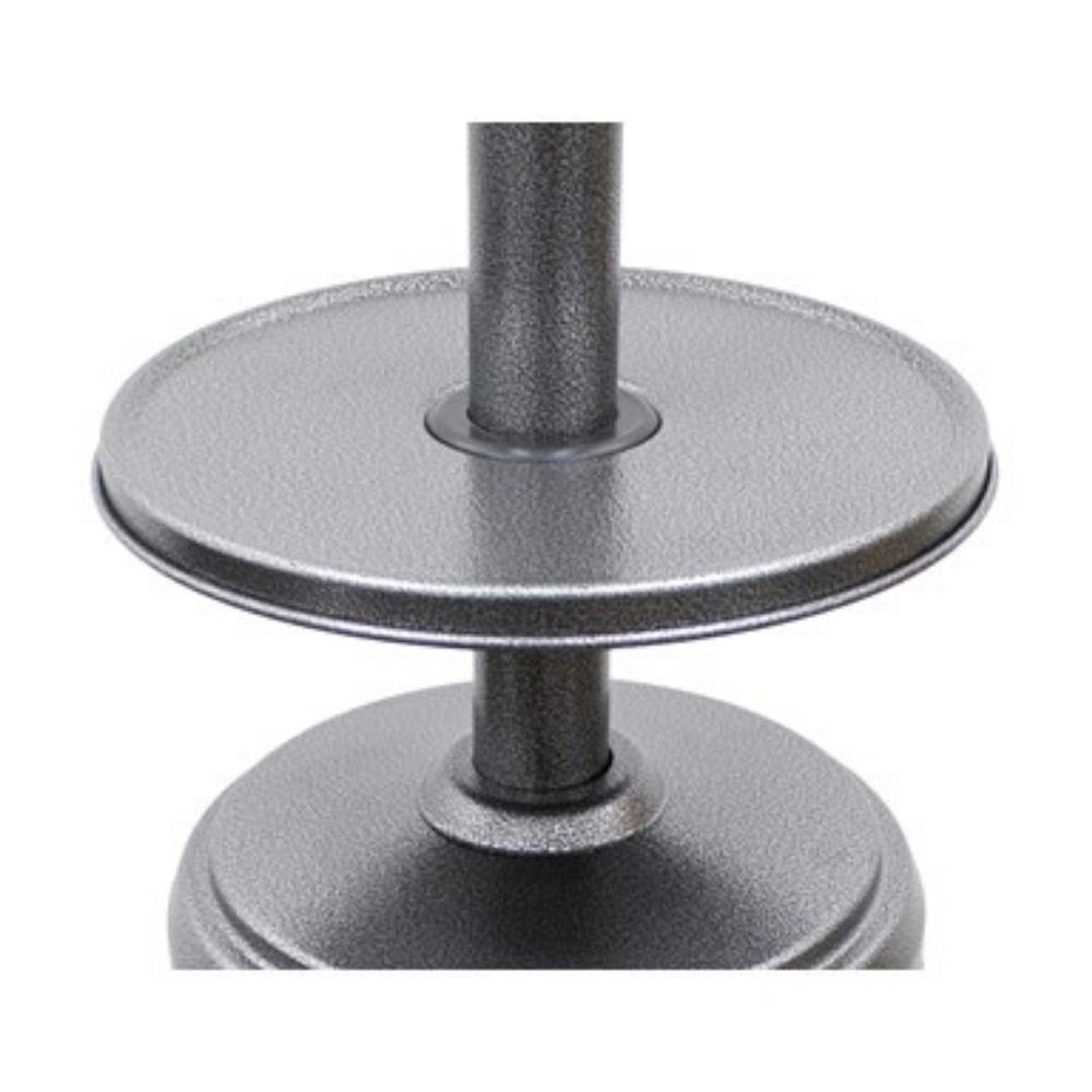 AZ Patio Heaters Hiland Hammered Silver Propane Patio Heater Table