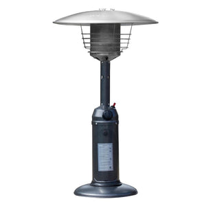 AZ Patio Heaters Hiland Hammered Silver Tabletop Propane Patio Heater