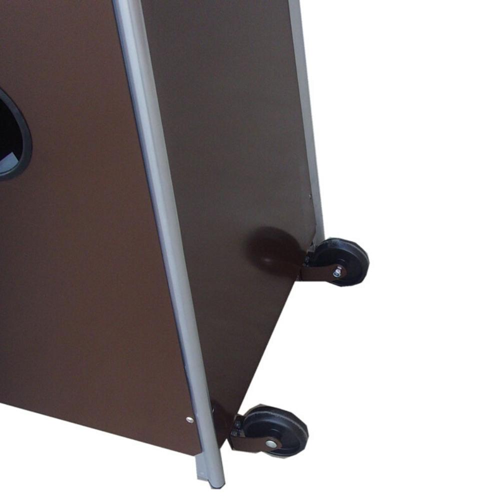 AZ Patio Heaters Hiland Portable Hammered Bronze Propane Patio Heater Wheels