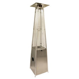AZ Patio Heaters Hiland Portable Stainless Steel Propane Patio Heater with Flame