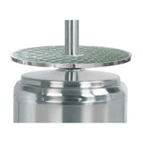 AZ Patio Heaters Hiland Stainless Steel Propane Patio Heater Adjustable Table