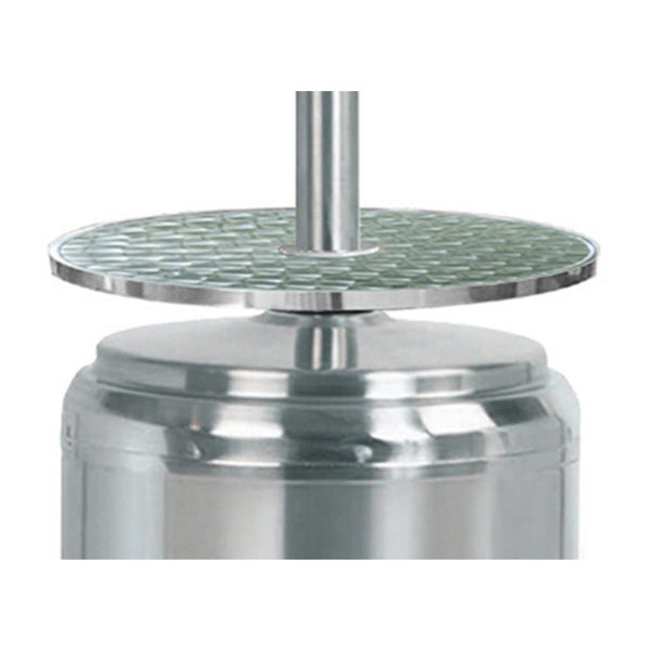 AZ Patio Heaters Hiland Stainless Steel Propane Patio Heater Adjustable Table
