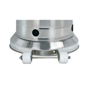 AZ Patio Heaters Hiland Stainless Steel Propane Patio Heater Wheels