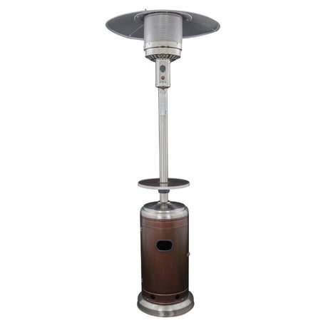 AZ Patio Heaters Hiland Two-Tone Portable Propane Patio Heater with Table