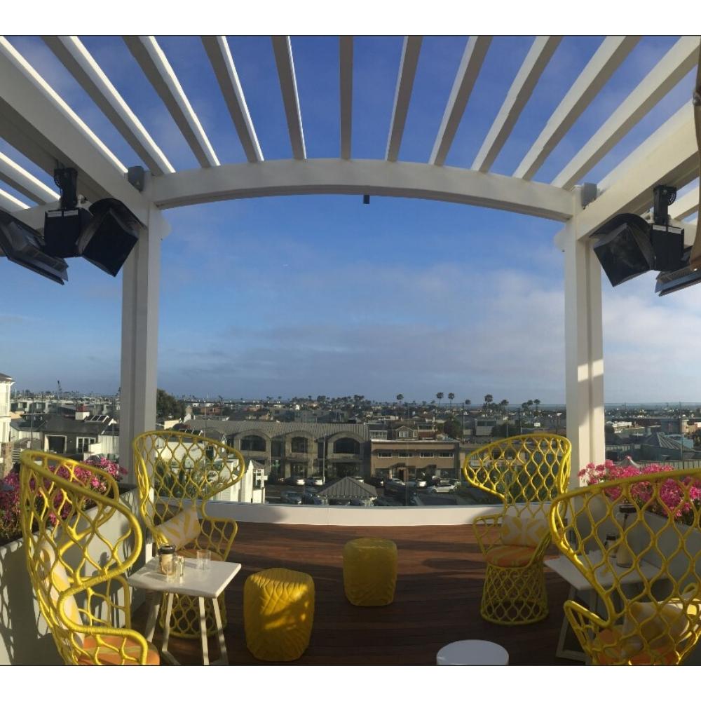 Bromic Platinum Smart-Heat Gas Patio Heaters at Rooftop