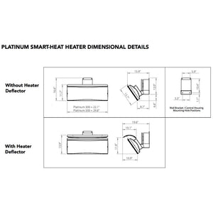 Bromic Platinum Smart-Heat Gas Patio Heater Dimensions