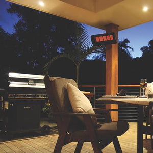 Bromic Tungsten Smart-Heat Gas Patio Heater in Outdoor Kitchen/Dining Area