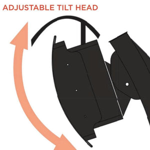 Adjustable Tilt Head for Directional Heat