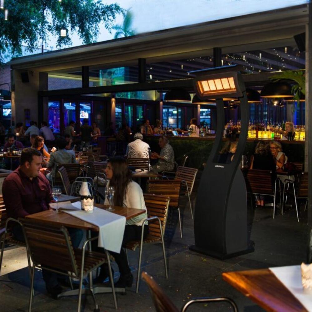 Bromic Tungsten Smart-Heat Portable Heater in Restaurant