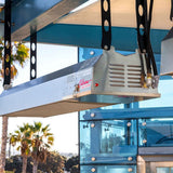 Calcana High Output Stainless Steel Gas Patio Heater in commercial space