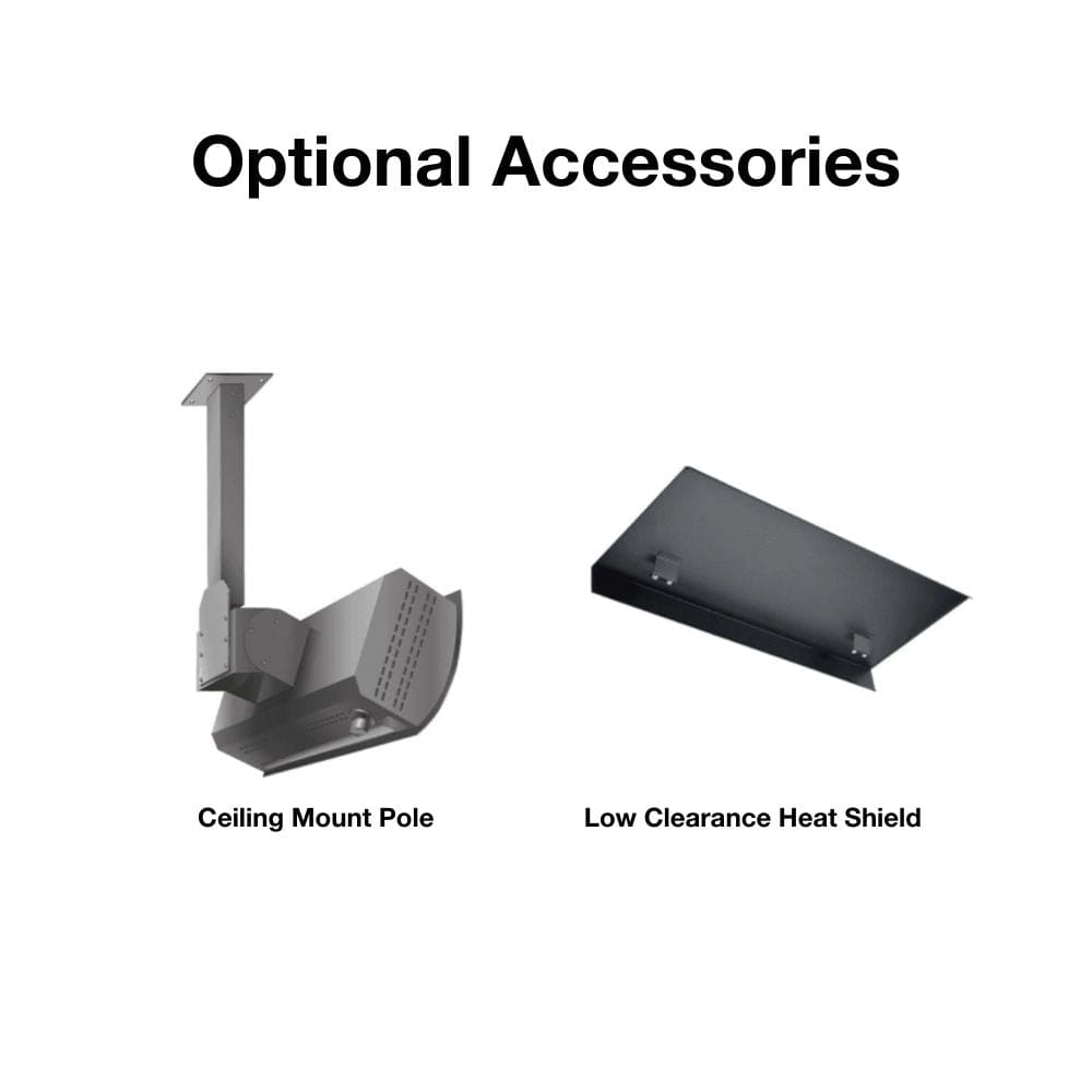 Optional Accessories for Dimplex DGR Series Natural Gas Infrared Heater