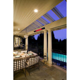 Wall Mounted Dimplex DIR Series 36" 1500 Watt Infrared Electric Heater at a patio