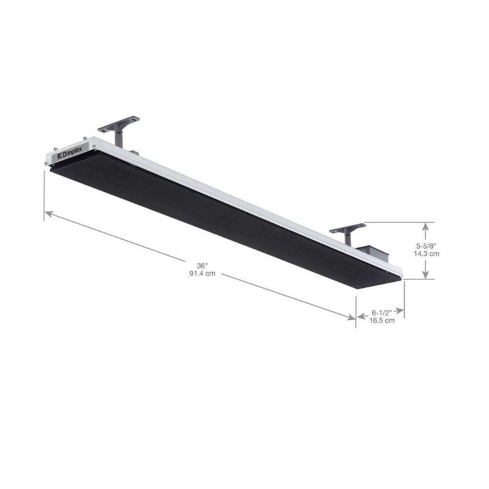 Dimplex DLW Series 1500W Black Long Wave Heater - Patio Fever