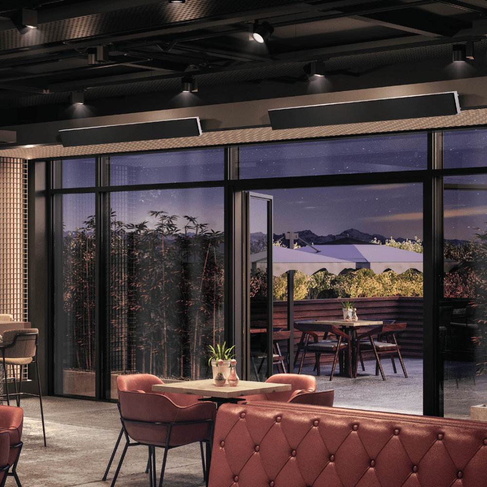 Dimplex DLW Series Black Electric Heaters In Café