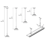 Dimplex Extension Mounting Pole for DLW Series - side view