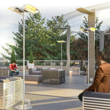 Dimplex Pole Mounting in Outdoor setting