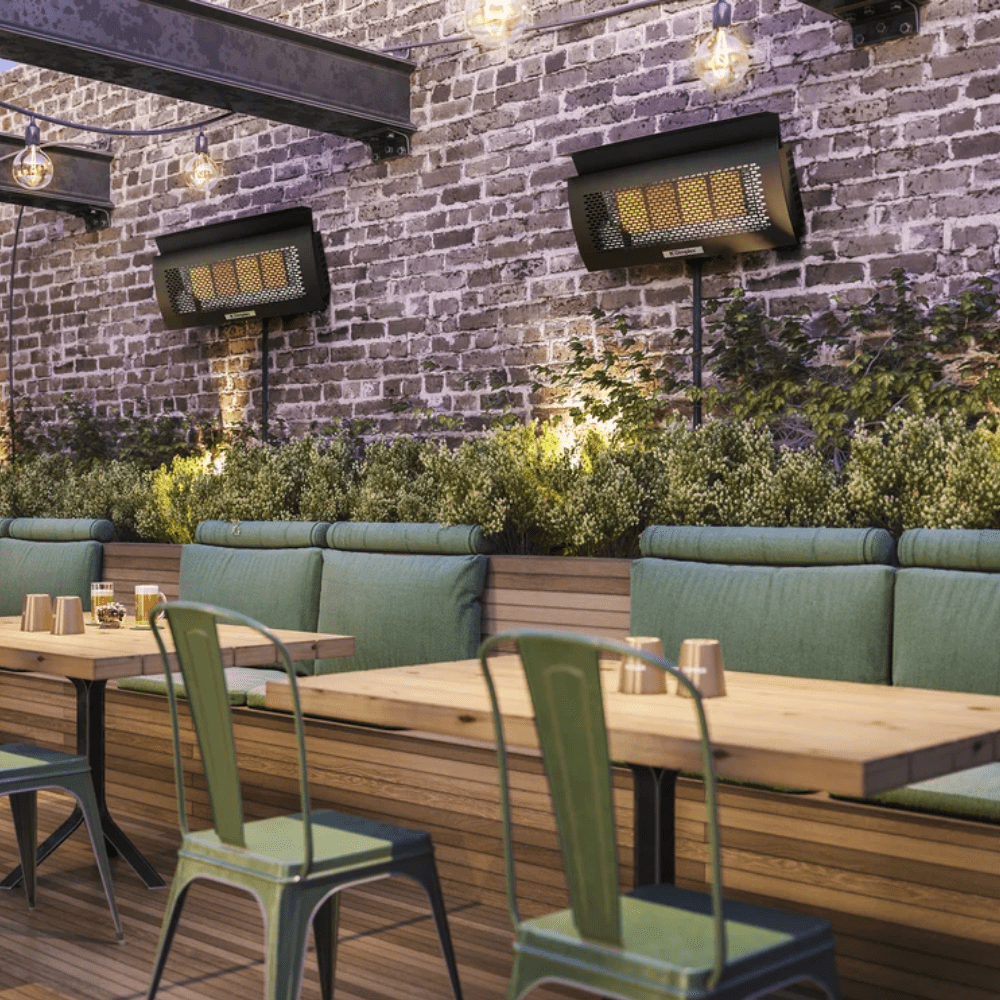 Dimplex Wall-mounted Outdoor Natural Gas Infrared Heater in Cafe