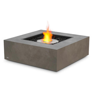 EcoSmart Fire Base Square Concrete Gas Fire Pit Table in Natural