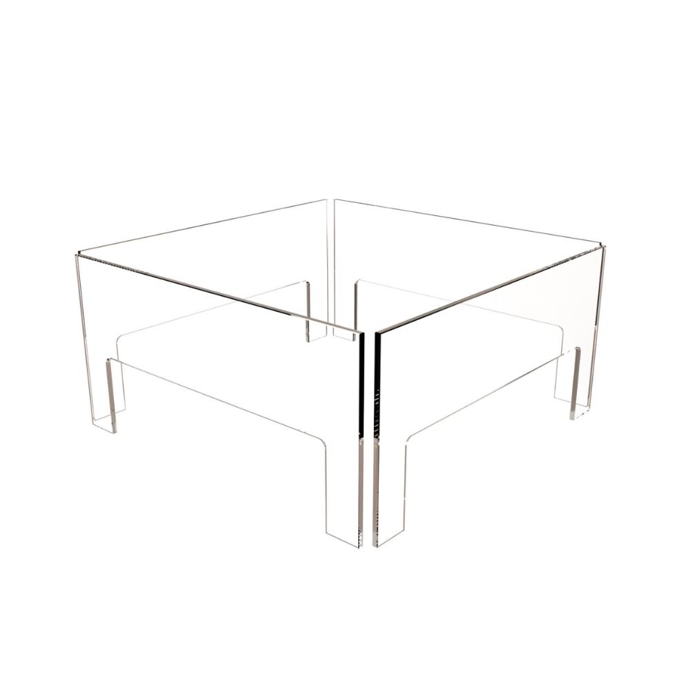 EcoSmart Fire Base 40-Inch Square Fire Pit Table - angle view