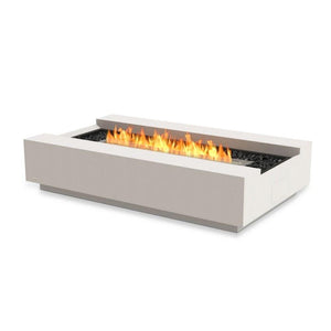 Cosmo 50 Rectangular Fire Pit Table in Bone