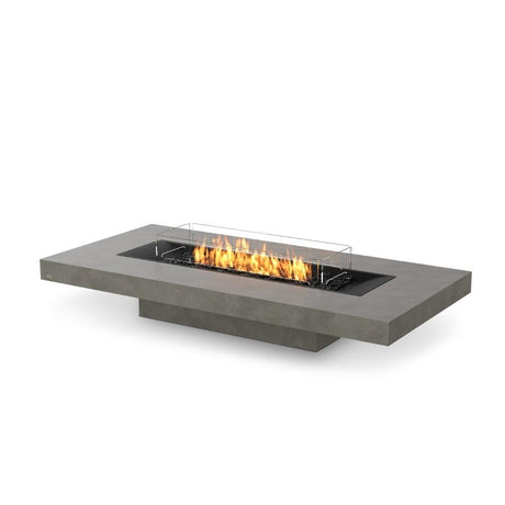 EcoSmart Fire Gin 90 Low 52" Rectangular Concrete Fire Pit Table