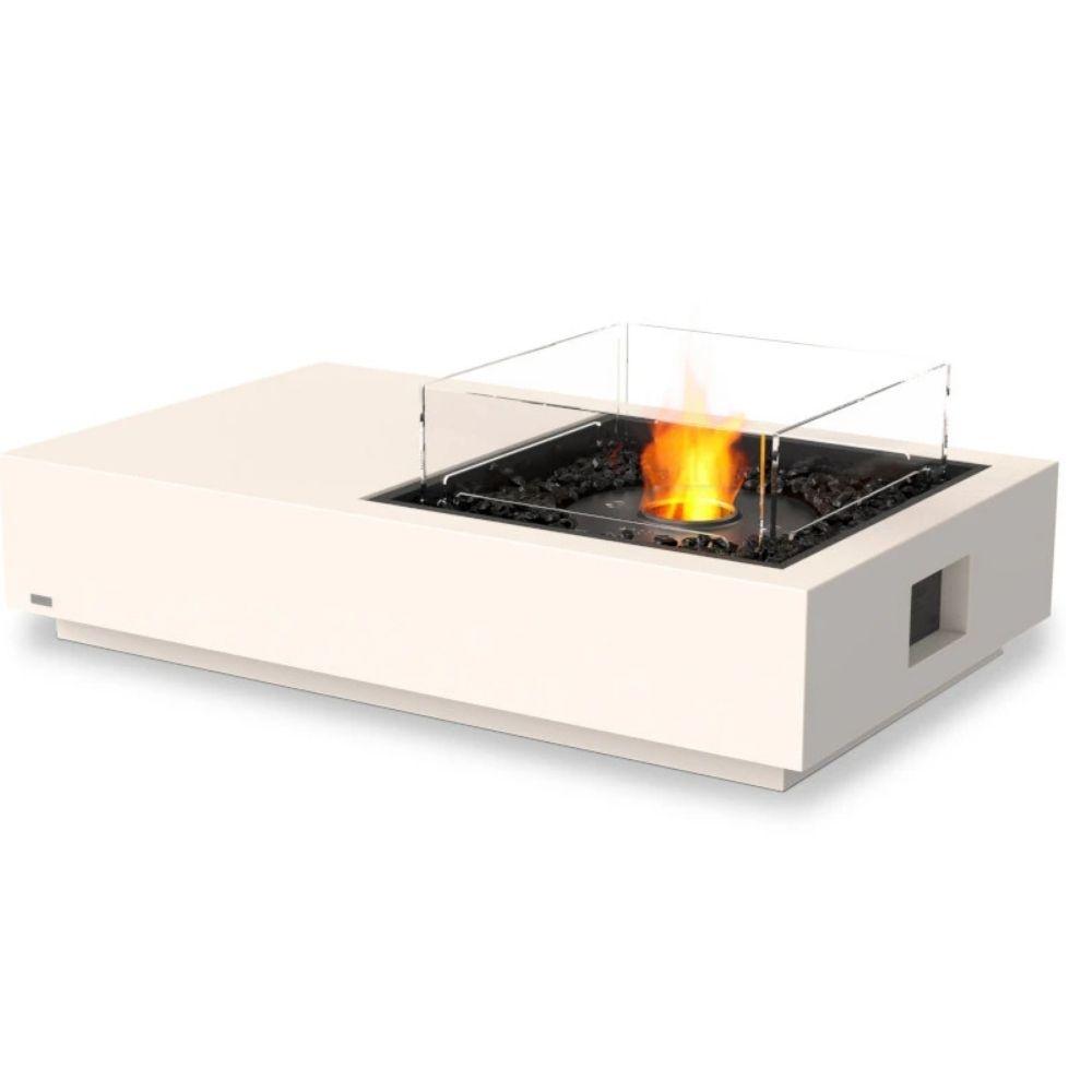 EcoSmart Fire Manhatten 50 Rectangular Fire Pit Table Bone